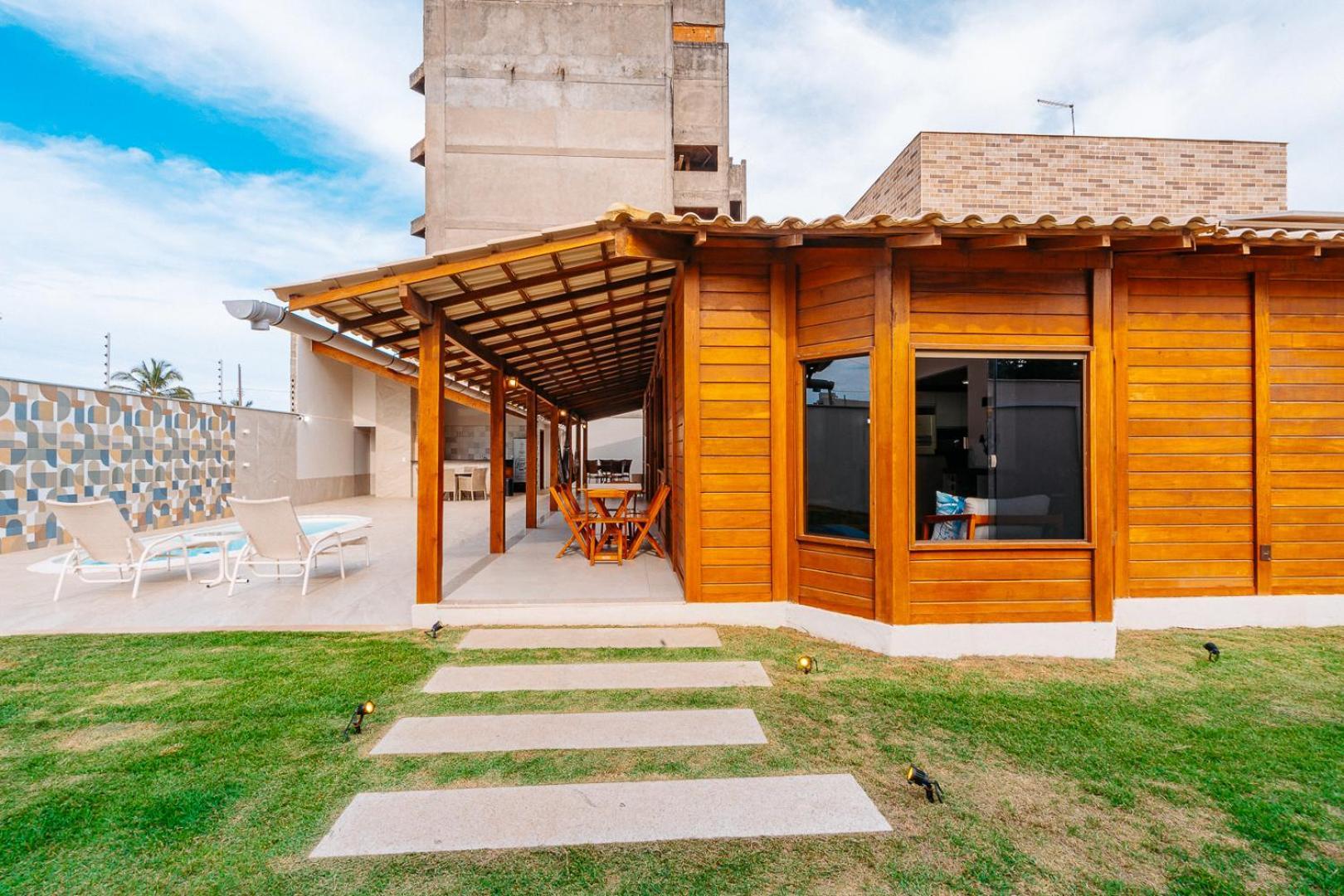 Casadecastelhanos, Quadra Do Mar De Castelhanos, 4 Suites Com Ar, Churrasqueira, Piscina, Hidromassagem, Cozinha Integrada Gourmet Ideal Para Familia E Amigos Anchieta  Bagian luar foto